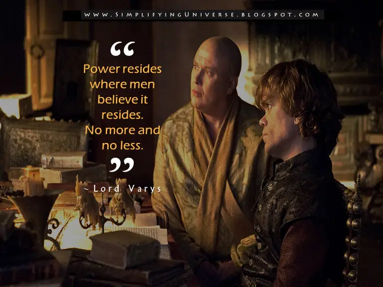 tyrion lannister varys game of thrones power riddle success power quotes how to become powerful manas madrecha self-help